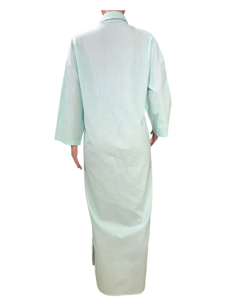 "Sole Calmo" – Cotton Linen Shirt Dress By Enzo Bellari®