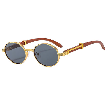 "Grano Antico" – Oval Wood Sunglasses By Enzo Bellari®