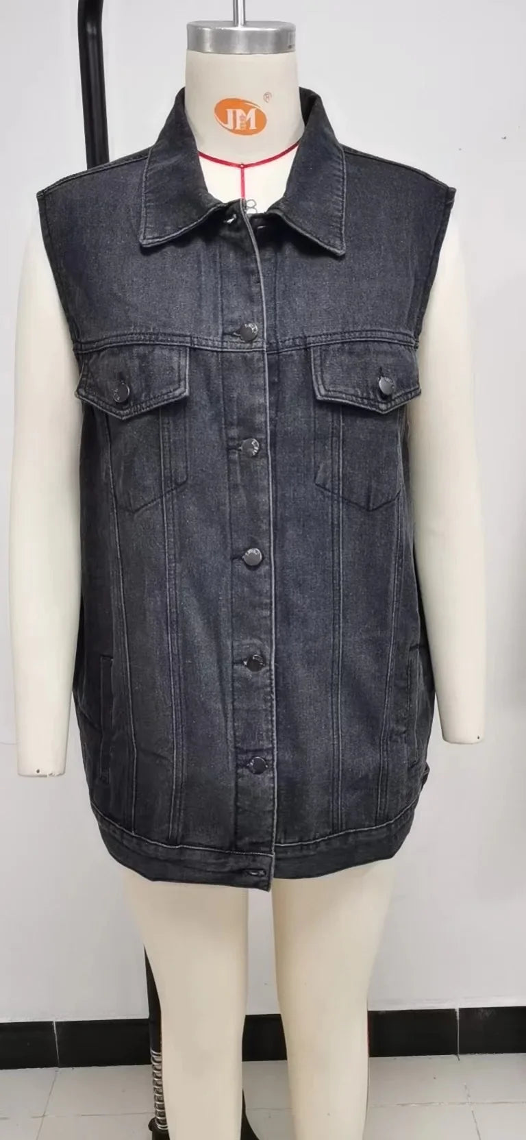 "Trama Retrò" – Denim Vest Jacket By Enzo Bellari®