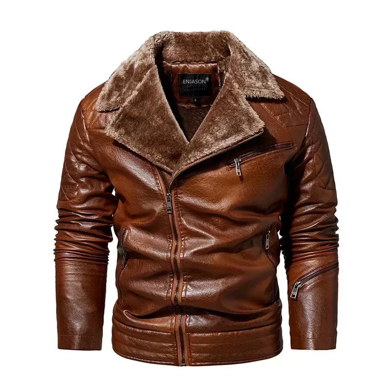 "Collare Regale" – Fur Leather Jacket By Enzo Bellari®