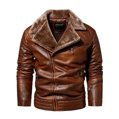 "Collare Regale" – Fur Leather Jacket By Enzo Bellari®