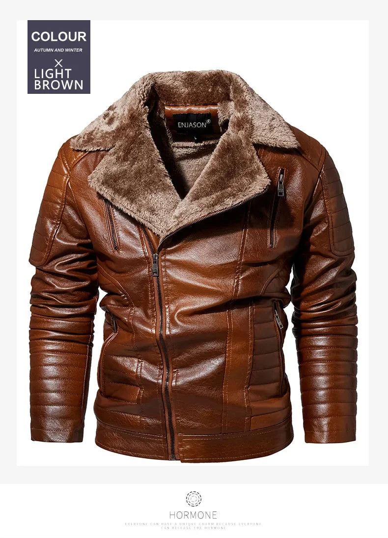 "Collare Regale" – Fur Leather Jacket By Enzo Bellari®