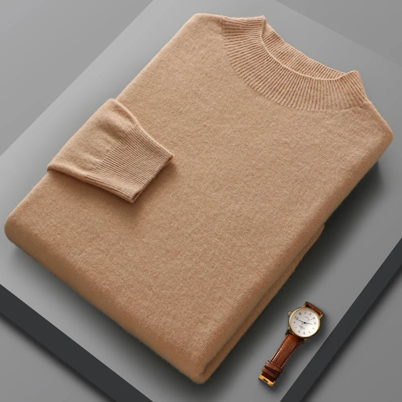 "Luce di Mare" – Wool High Neck Pullover By Enzo Bellari®