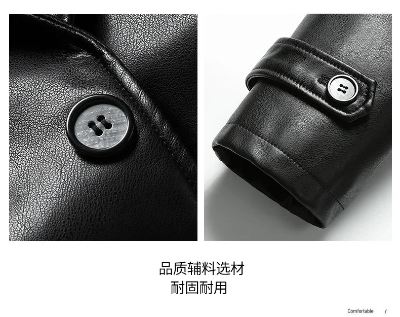 "Vento Slim" – PU Leather Jacket By Enzo Bellari®