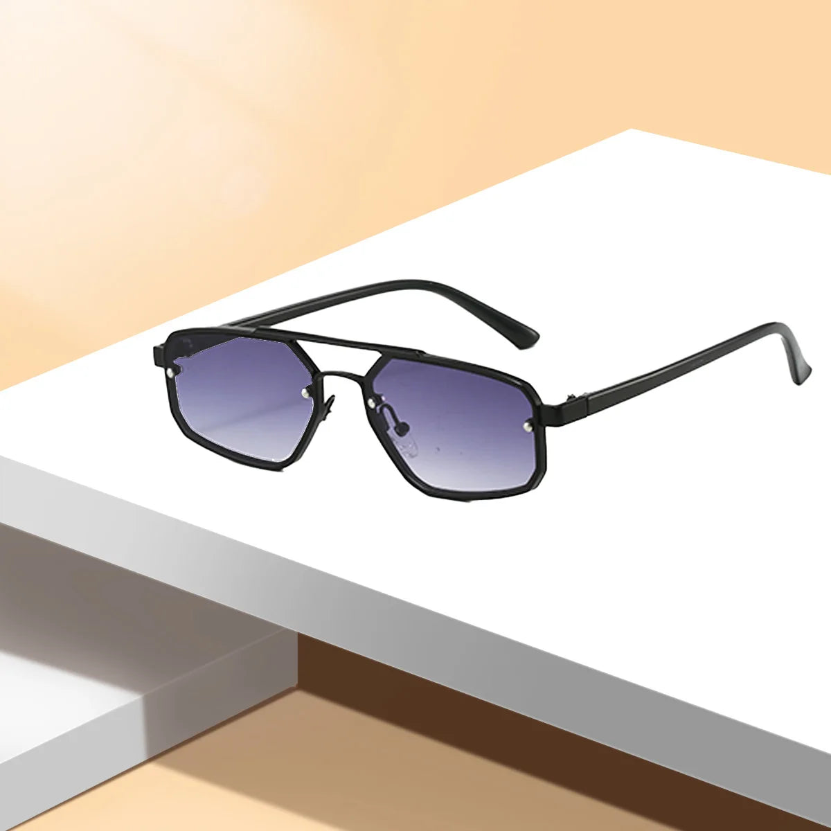 "Vista Retrò" – Vintage Rectangle Sunglasses By Enzo Bellari®