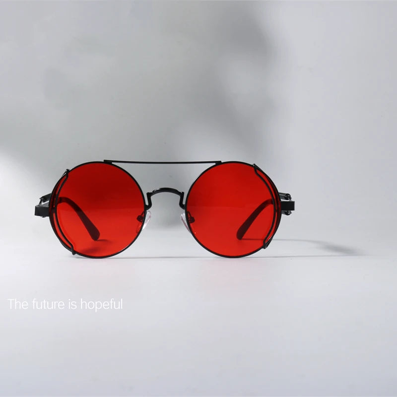 "Occhio Antico" – Steampunk Round Sunglasses By Enzo Bellari®
