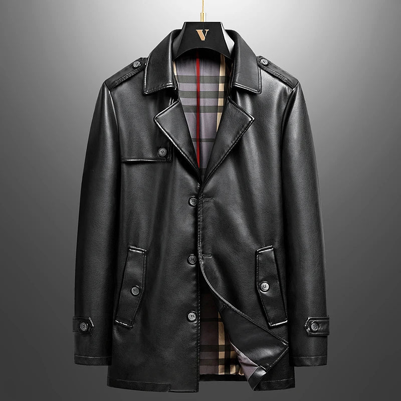 "Vento Slim" – PU Leather Jacket By Enzo Bellari®
