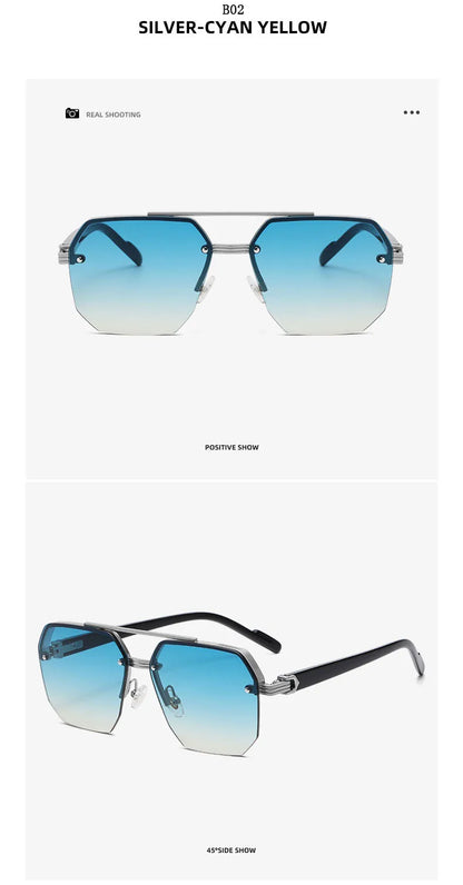 "Vista Leggera" – Semi-Rimless Sunglasses By Enzo Bellari®