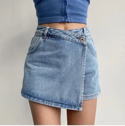 "Linea Alta" – Slimming Denim Skirt By Enzo Bellari®