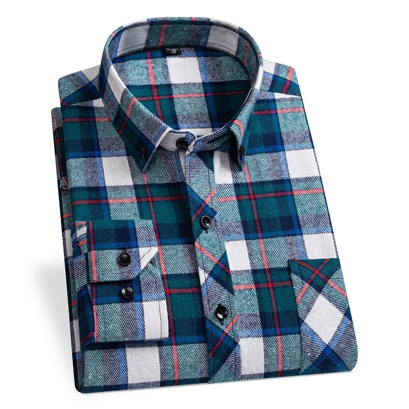 "Quadro Morbido" – Flannel Plaid Shirt By Enzo Bellari®