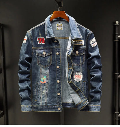 "Fior di Vento" – Zipper Denim Jacket By Enzo Bellari®