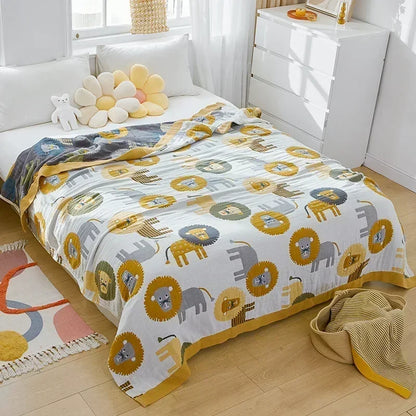 "Vento Lieve" – Cotton Gauze Throw Blanket By Enzo Bellari®