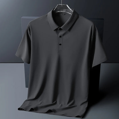"Gelo Liscio" – Ice Silk Polo Shirt By Enzo Bellari®