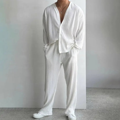 "Linea Pulita" – Deep V Sweater Set By Enzo Bellari®