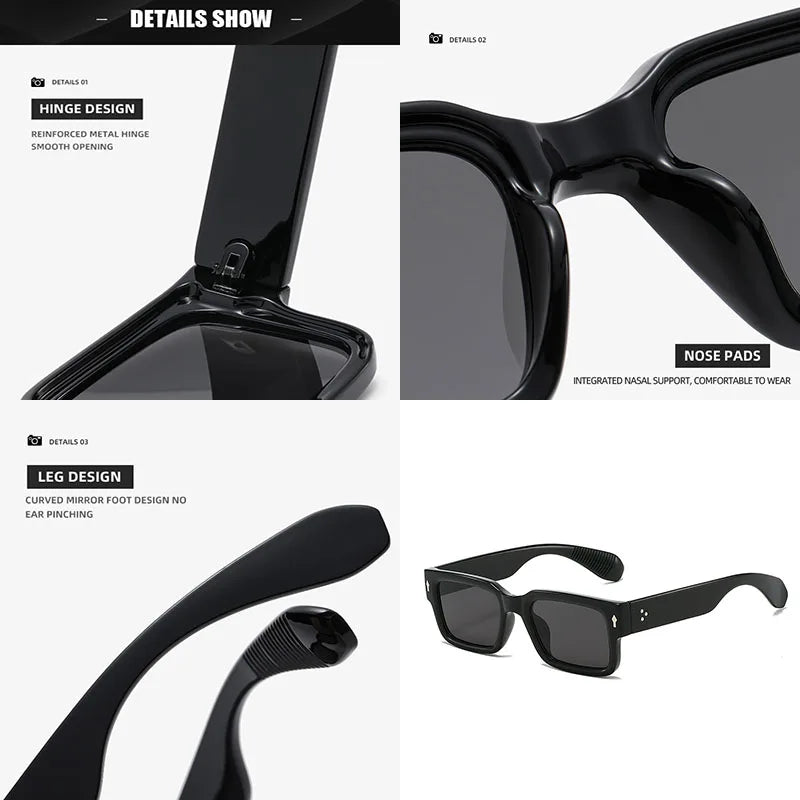 "Occhio Quadro" – Square Rivet Sunglasses By Enzo Bellari®