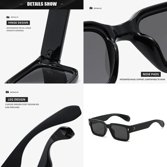 "Occhio Quadro" – Square Rivet Sunglasses By Enzo Bellari®