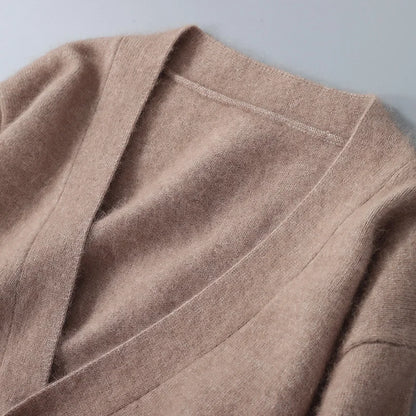 "Sole di Capri" – V-neck Cashmere Cardigan By Enzo Bellari®