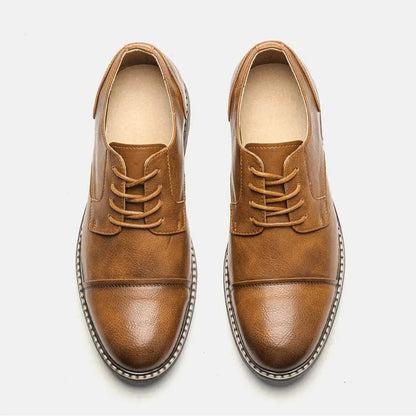 "Epoca Dorata" – Brogue Leather Oxfords By Enzo Bellari®
