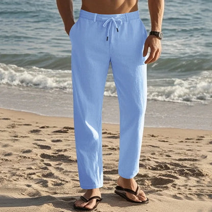 "Oro di Mare" – Cotton Linen Trousers By Enzo Bellari®