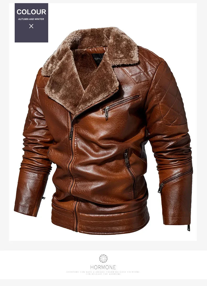 "Collare Regale" – Fur Leather Jacket By Enzo Bellari®