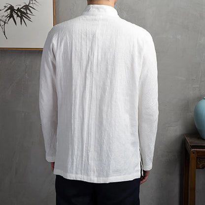 "Taglio Cinese" – Cotton Linen Shirt By Enzo Bellari®