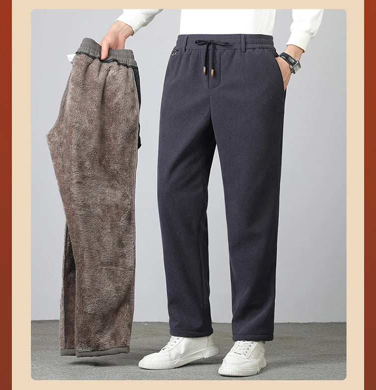 "Corte Morbida" – Corduroy Fleece Pants By Enzo Bellari®