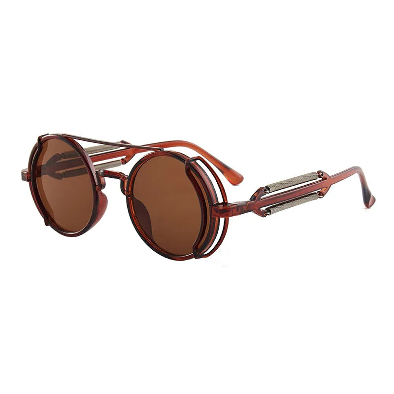 "Occhio Antico" – Steampunk Round Sunglasses By Enzo Bellari®