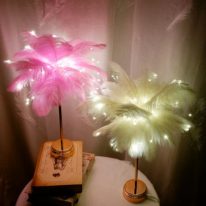"Luce Leggera" – LED Feather Table Lamp By Enzo Bellari®