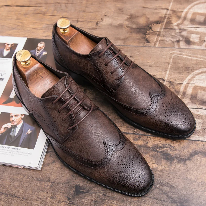 "Il Intagliato" – Brogue Leather Shoes By Enzo Bellari®