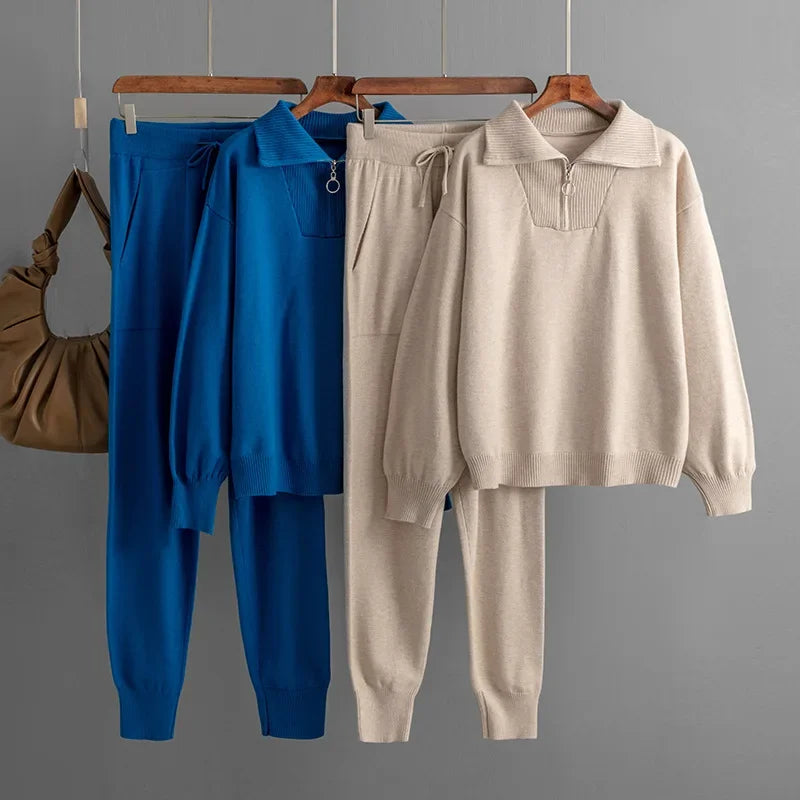 "Cielo Stellato" – Knit Sweater & Jogger Set By Enzo Bellari®