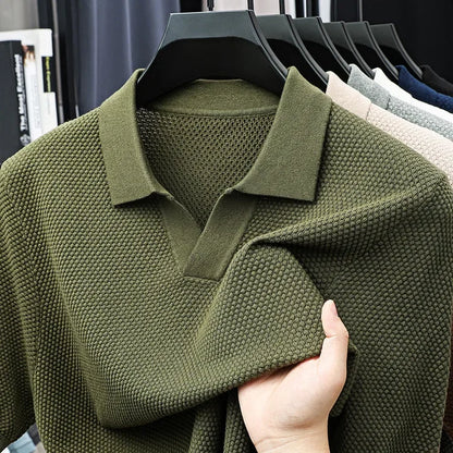 "Vera Luce" – Cotton Short Sleeve Polo Shirt By Enzo Bellari®