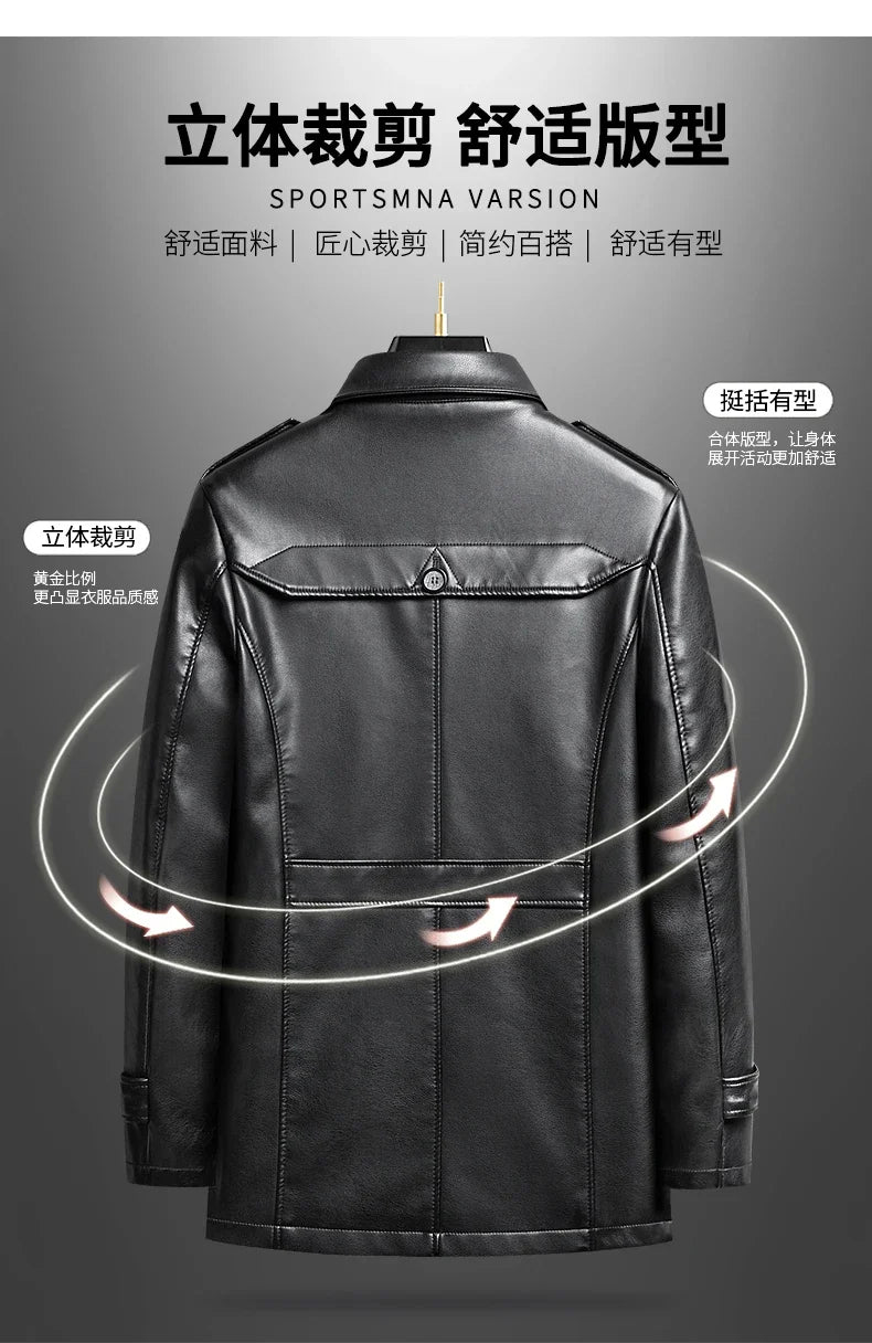 "Vento Slim" – PU Leather Jacket By Enzo Bellari®