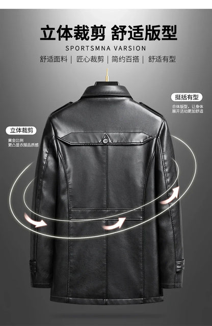 "Vento Slim" – PU Leather Jacket By Enzo Bellari®