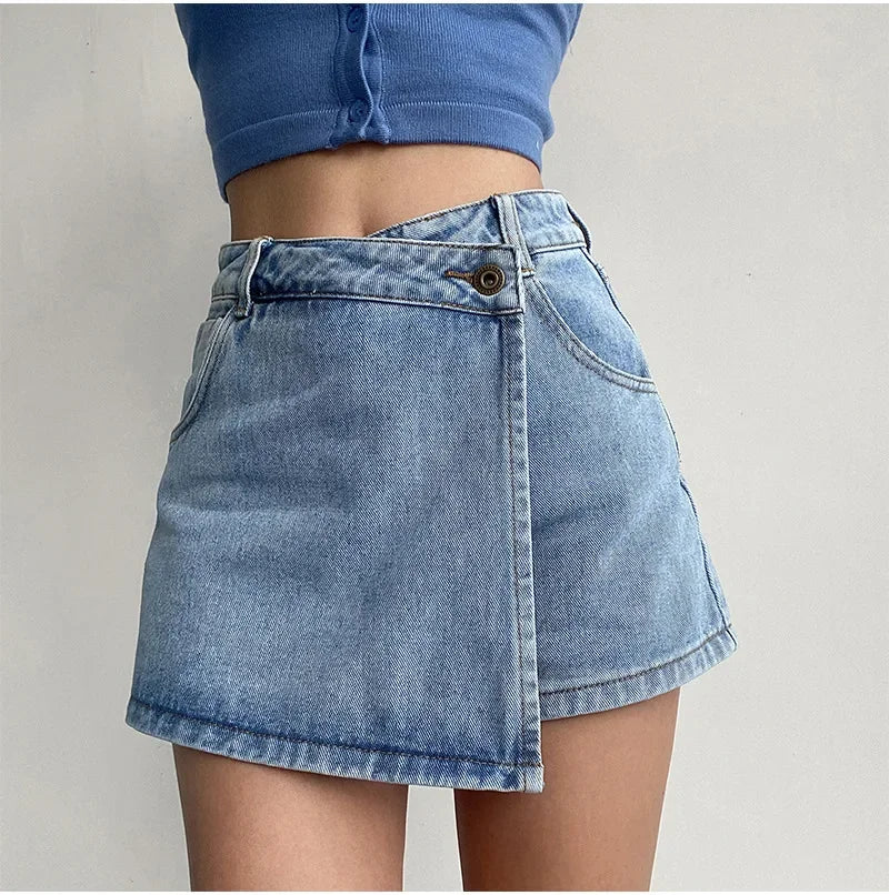 "Linea Alta" – Slimming Denim Skirt By Enzo Bellari®