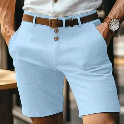 "Respiro Estivo" – Cotton Linen Shorts By Enzo Bellari®