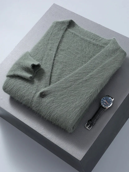 "Sole di Capri" – V-neck Cashmere Cardigan By Enzo Bellari®