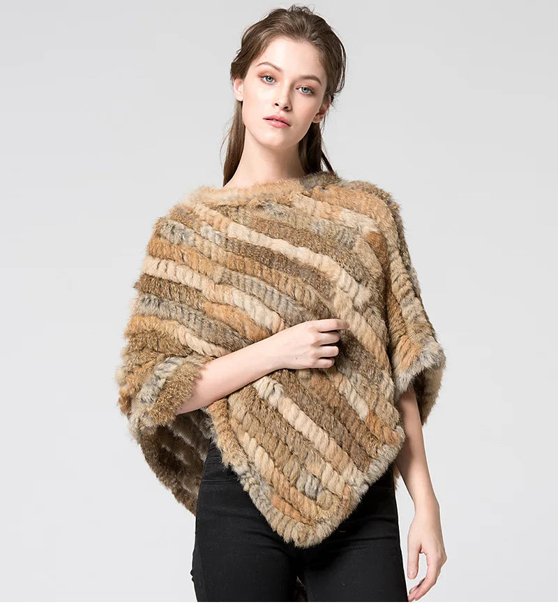 "Coniglio Reale" – Fur Poncho Vest By Enzo Bellari®