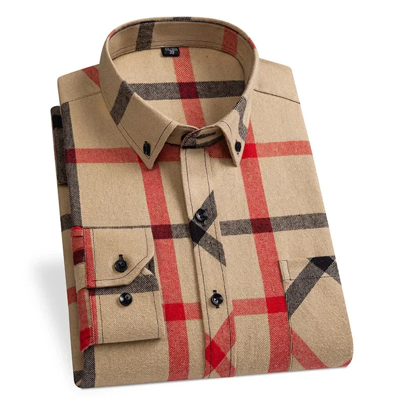 "Quadro Morbido" – Flannel Plaid Shirt By Enzo Bellari®