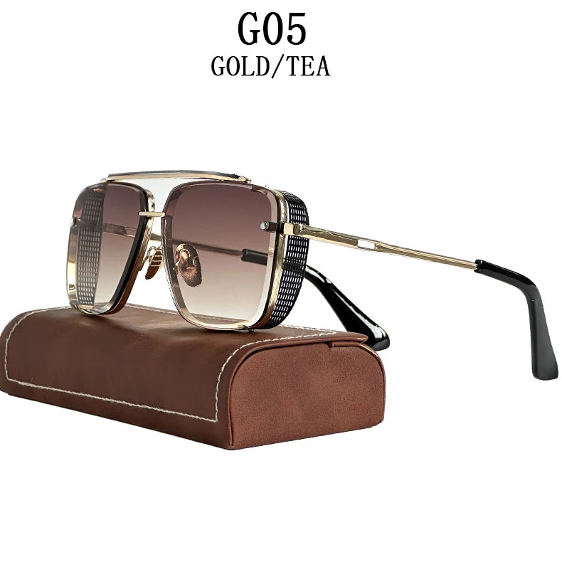 "Luce di Mare" – Steampunk Square Sunglasses By Enzo Bellari®