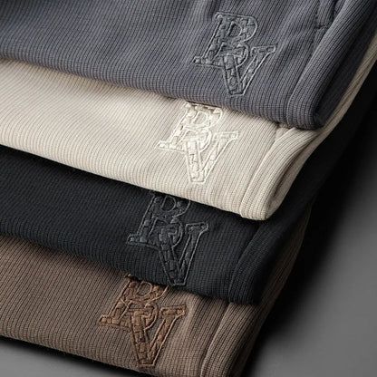 "Fior di Vento" – Embroidered Casual Pants By Enzo Bellari®