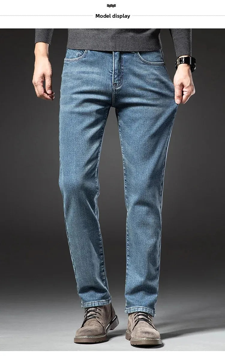 "Linea Invernale" – Fleece Straight Jeans By Enzo Bellari®