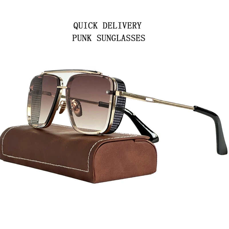 "Luce di Mare" – Steampunk Square Sunglasses By Enzo Bellari®