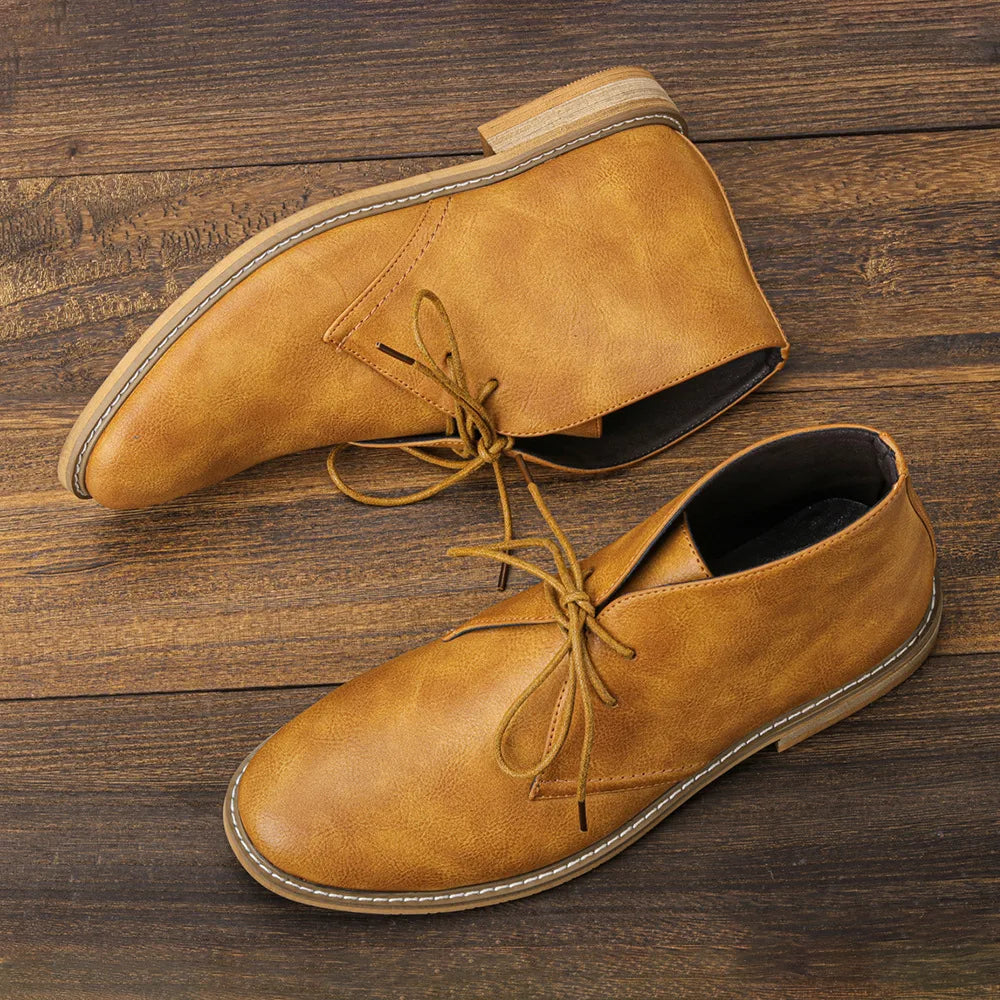 "Luna di Fuoco" – Retro Leather Chukka Boots By Enzo Bellari®