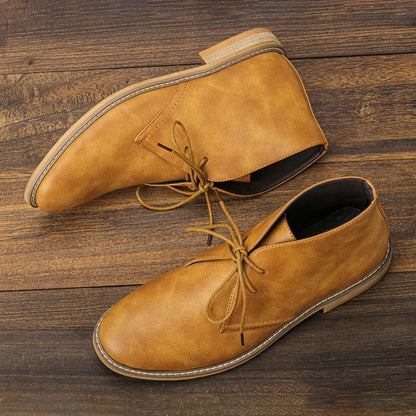 "Luna di Fuoco" – Retro Leather Chukka Boots By Enzo Bellari®