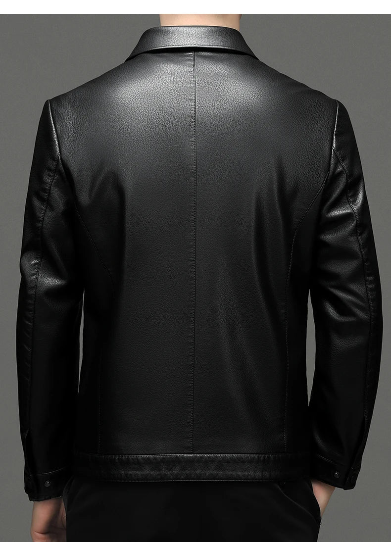 "Aria di Marzo" – Leather Polo Jacket By Enzo Bellari®