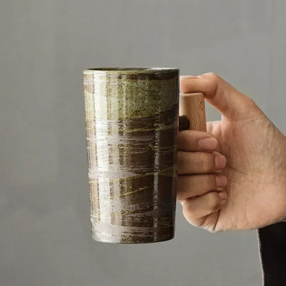 "Fiori d’Autunno" – Handmade Stoneware Coffee Cup By Enzo Bellari®