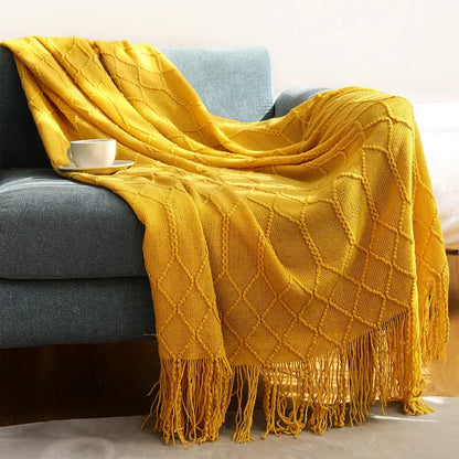 "Cielo Stellato" – Nordic Knit Sofa Blanket By Enzo Bellari®