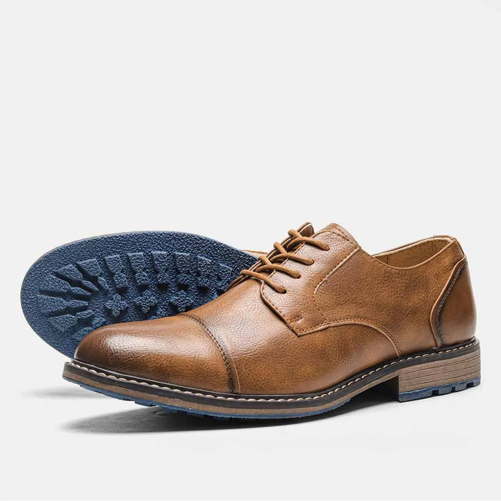 "Epoca Dorata" – Brogue Leather Oxfords By Enzo Bellari®