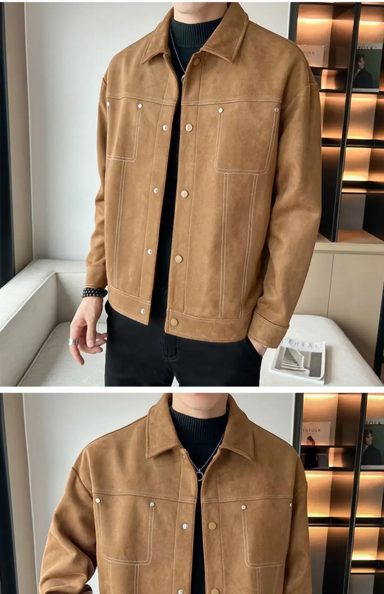 "Vento di Chamois" – Chamois Leather Jacket By Enzo Bellari®