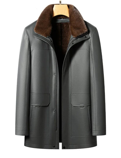 "Pelle Reale" – Sheepskin Mink Coat By Enzo Bellari®